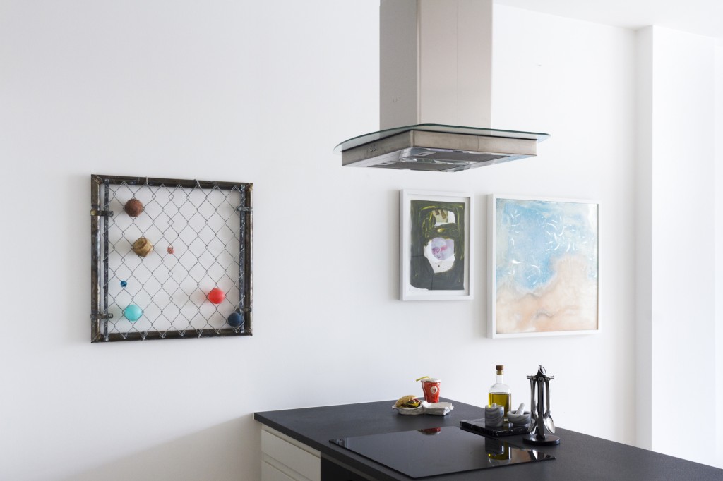 From left: Evan Robarts, Peter Bonde, Alex Da Corte, ceramics by Rose Eken. Photo: Luna Lund Jensen. Courtesy of Kristian Roland Larsen.