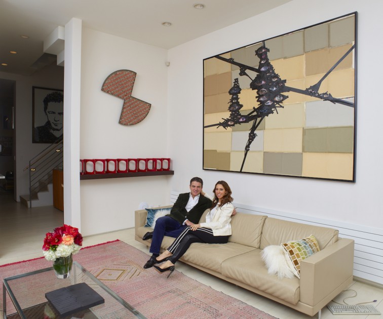 Artworks from left to right: Peter Wächtler, Vik Muniz, Haegue Yang, Odires Mlászho, Jim Lambie, Nicolás Bacal. Photo: Max Yawney. Courtesy of Adrastus Collection.