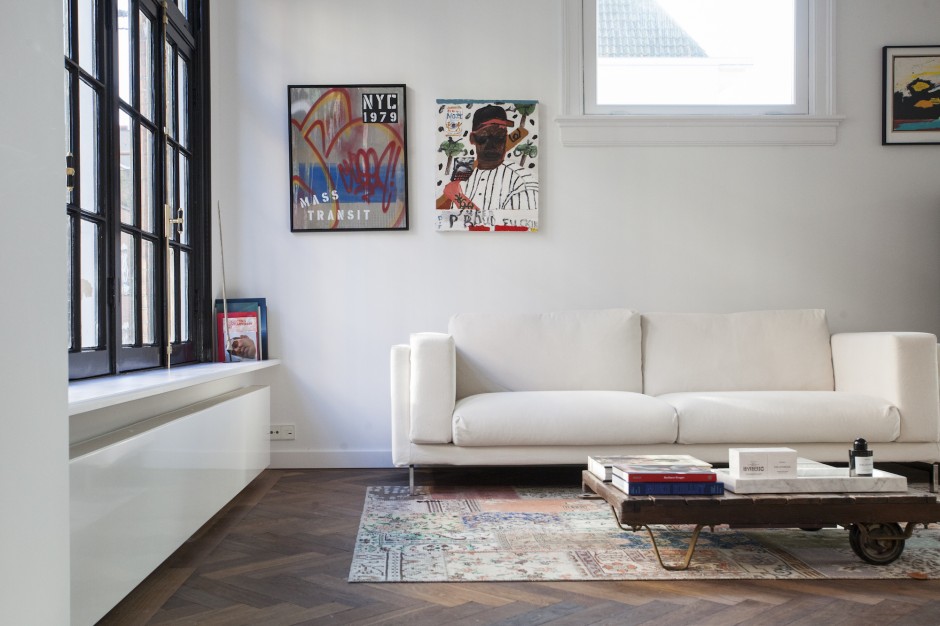 Artworks are the highlights of Freddy Insigne's living room. Courtesy of Freddy Insinger.