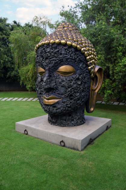 Subodh Gupta, Buddha Head, 2012. Photo: Shalini Passi. Courtesy of Shalini Passi.