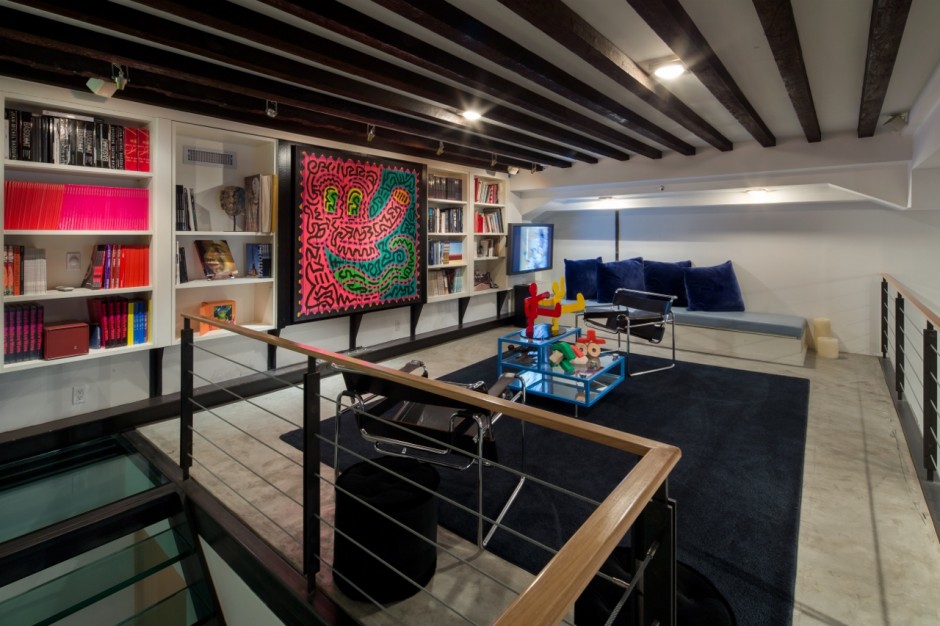 Home interior with artworks by Will Ryman, Keith Haring, Even Penny. Courtesy of Lio Malca.