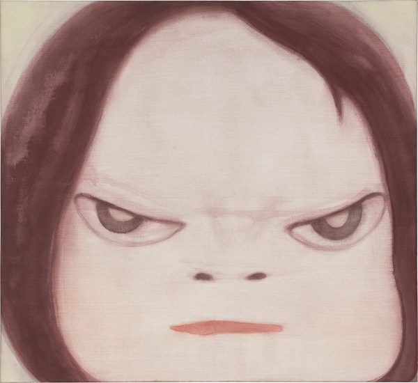 Yoshitomo Nara, Wisdom Tooth Fever, 1999, acrylic on canvas, 110 x 120.2 cm, estimate HK$10,000,000 – 15,000,000/ US$1,280,000 – 1,920,000 © Yoshitomo Nara