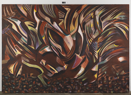 Gladys Triana, "The Ritual", acrylic on linen, 1991, 205 x 298 cm. Courtesy of The Olsson Art Collection.