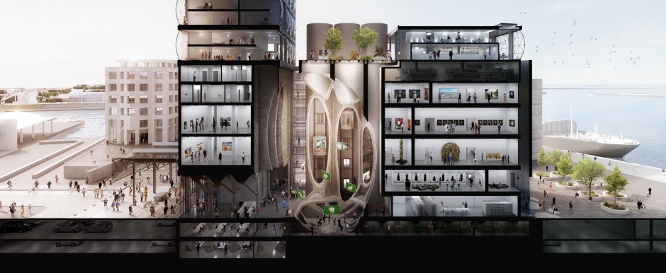 Zeitz MOCAA Cross Section. Courtesy of Jochen Zeitz.