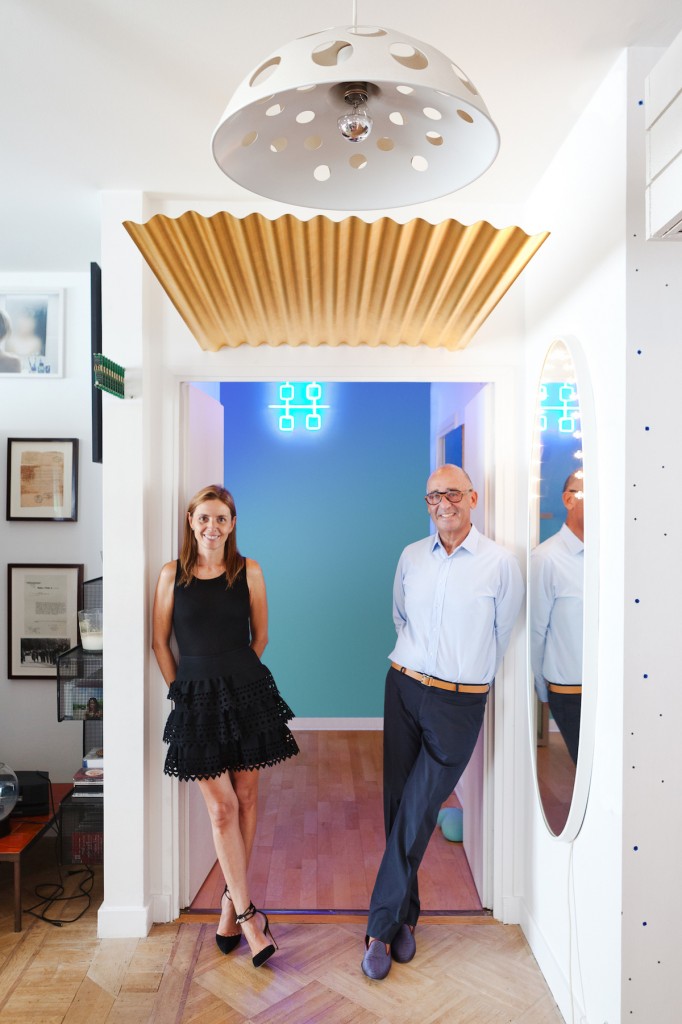 Clémence and Didier Krzentowski in their Parisian apartment filled with art and design. Photo: Michel Giesbrecht. Courtesy of Clémence and Didier Krzentowski.