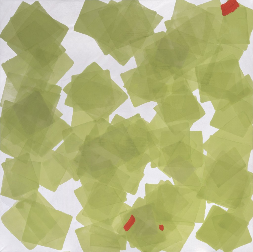 Sang Huoyao, "Budding", 2025, 200x200cm, Mixed Media on Silk (Courtesy of the artist) © Sang Huoyao Studio