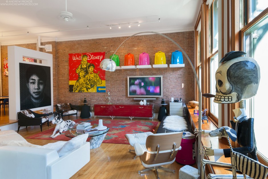 Holly Hager's SoHo loft. Photo: Andrew Prokos.