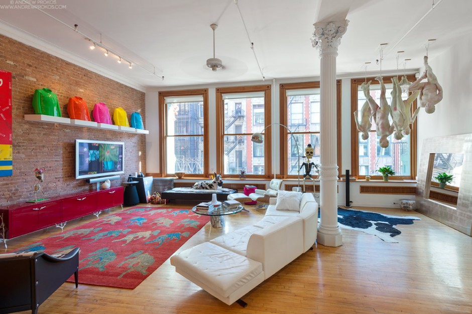 Holly Hager's SoHo loft. Photo: Andrew Prokos.