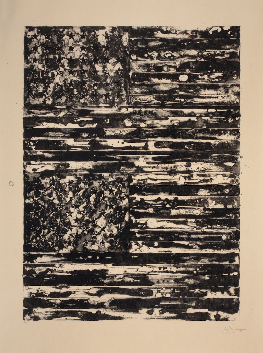 Jasper Johns, Two Flags, 1980. Courtesy of Paweł Kowalewski.