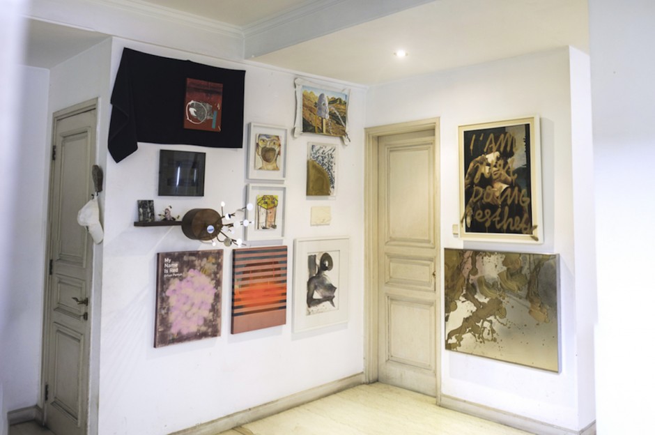 Counter clockwise on the left: works by Mella Jaarsma, Masaya Chiba, Kohei Nawa, Charles Lim, Nindityo Adipurnomo, Heman Chong, Sara Nuyteman, Lee Kit On the right: works by Wisnu Auri, Arin Dwihartanto. Courtesy of Natasha Sidharta. 