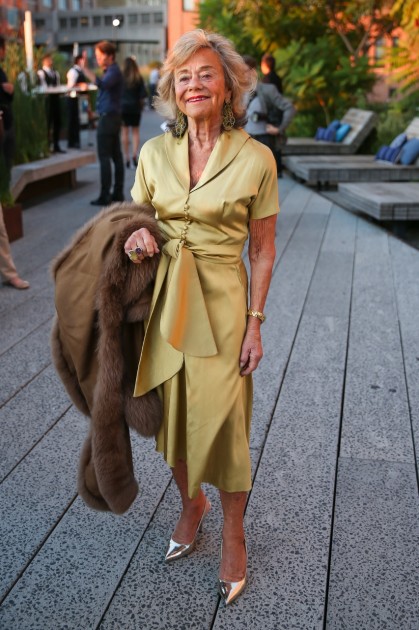 Collector Laura Skoler attending the 2014 High Line Art Dinner, <<The Shift>>.