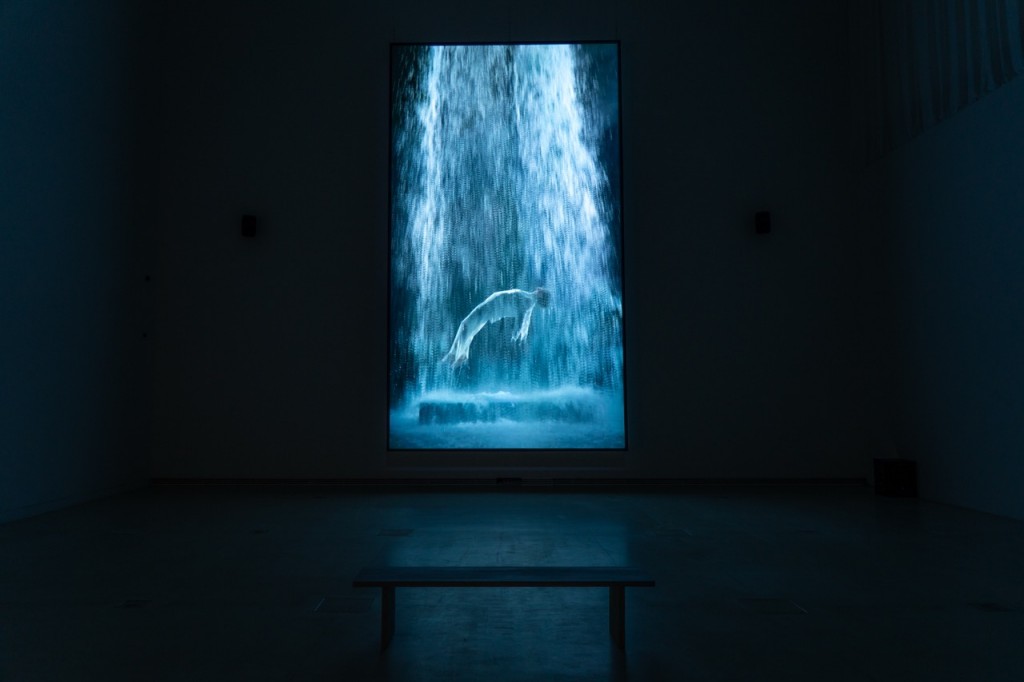 Installation view of Bill Viola's exhibition. Photo: Aleksei Poptsov