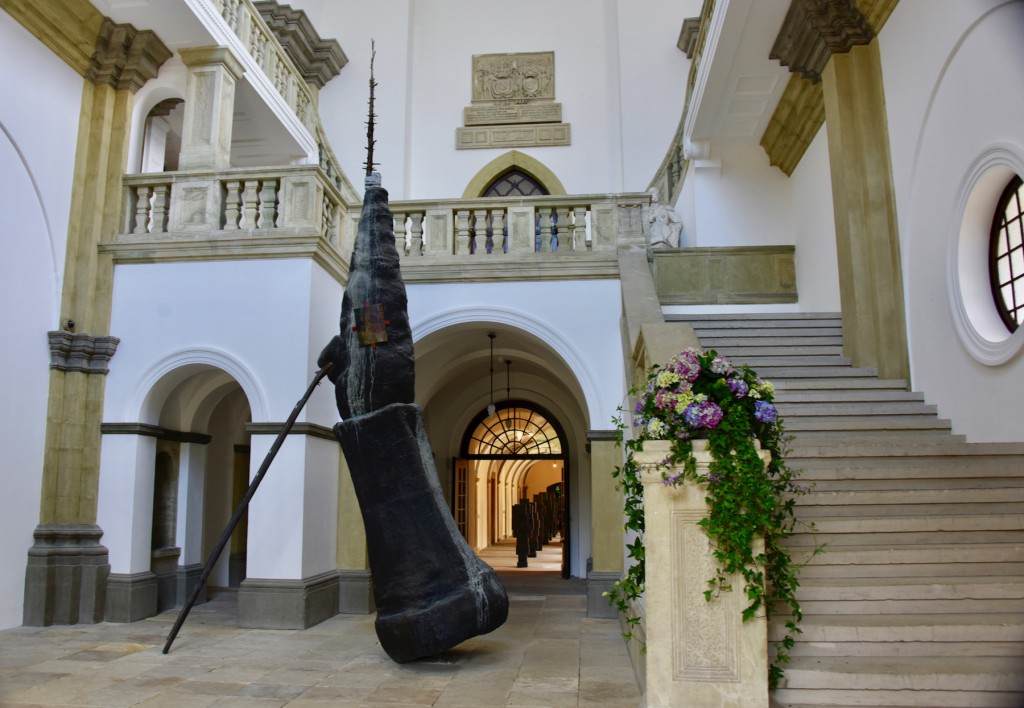 Entrance Hall with Julian Schnabel’s Ahab (2000) in foreground Hall Art Foundation | Schloss Derneburg Museum, Derneburg, Germany © Hall Art Foundation. Photo: Helen During
