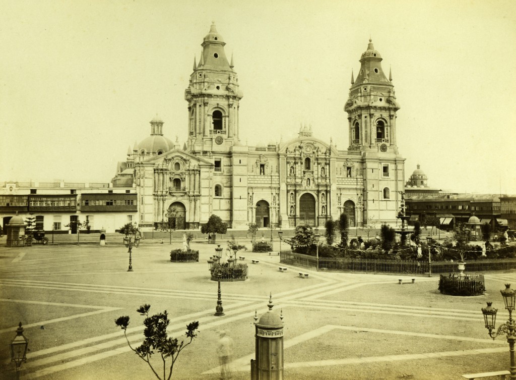 “Catedral de Lima”E.Courret, 1865-18x24cm, from France. Courtesy of Jan Mulder.