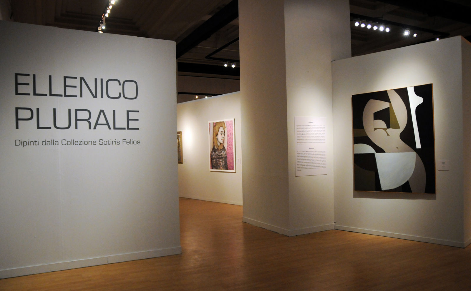 Exhibition view of “Ellenico Plurale: Dipinti dalla Collezione Sotiris Felios“, Complesso del Vittoriano, Rome, 2013