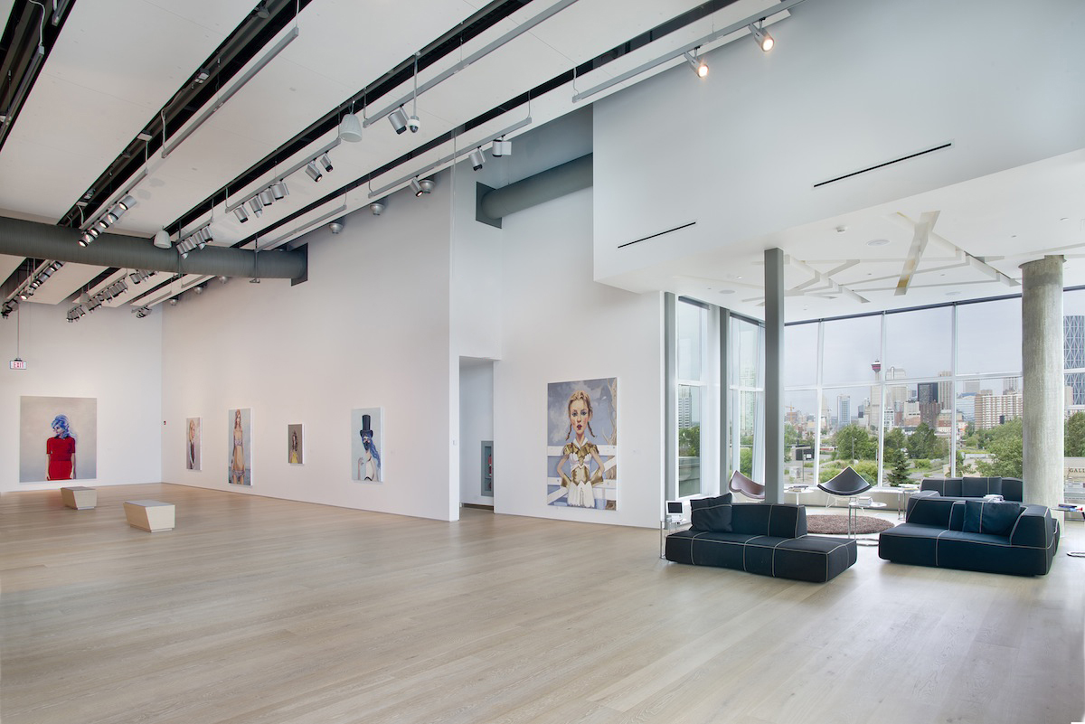Inside the gallery of Esker Foundation. Courtesy of Esker Foundation.