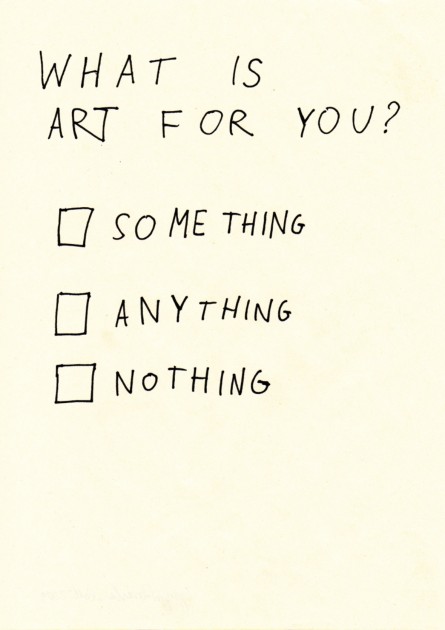 Gregor Rozanski, What is art for you (Poll), 2009-2010. Courtesy of Borowik Collection.