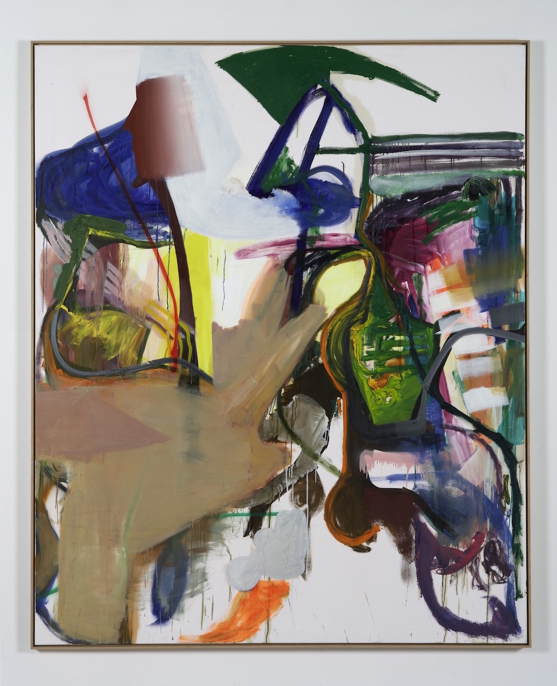 Three Amigos, Albert Oehlen. To be exhibited at "00s. Cranford Collection: The 2000s" in MO.CO, Montpellier, France. Courtesy of the Cranford Collection.