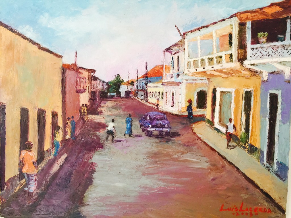 Street of Bissau, by Luis Lacerda. Courtesy of Onofre Santos.