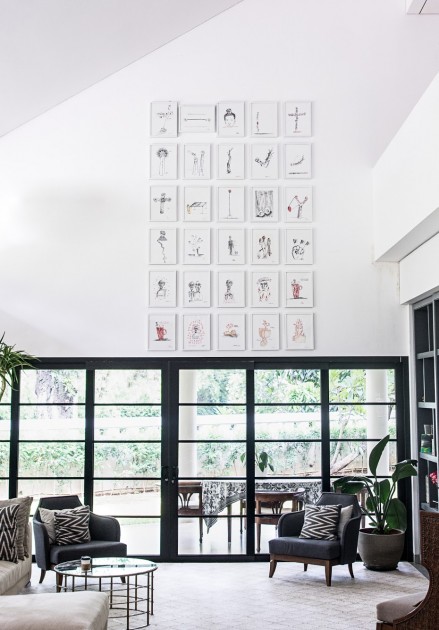 Home interior with works by S Teddy D. Courtesy of Natasha Sidharta. 