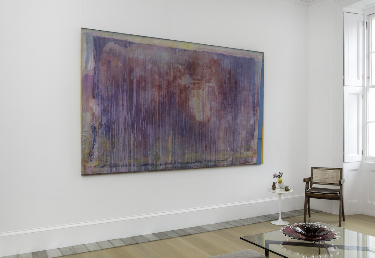 Frank Bowling, According to Lorca (2019), The Cranford Collection. Photo by Richard Ivey. Courtesy of the Cranford Collection.