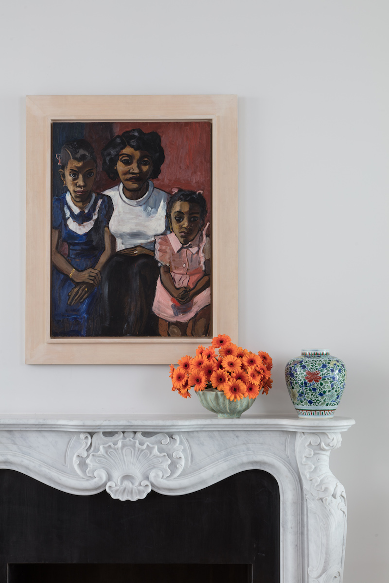 Install image of Alice Neel’s work. Courtesy of the Cranford Collection.
