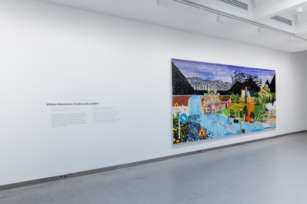 Installation view of exhibition “Snakes and Ladders” by William Mackinnon