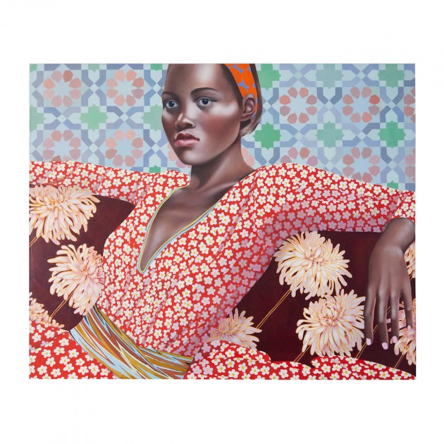 Jocelyn Hobbie, Chrysanthemums and Stars, 2017. Courtesy of Eileen and Richard Ekstract.