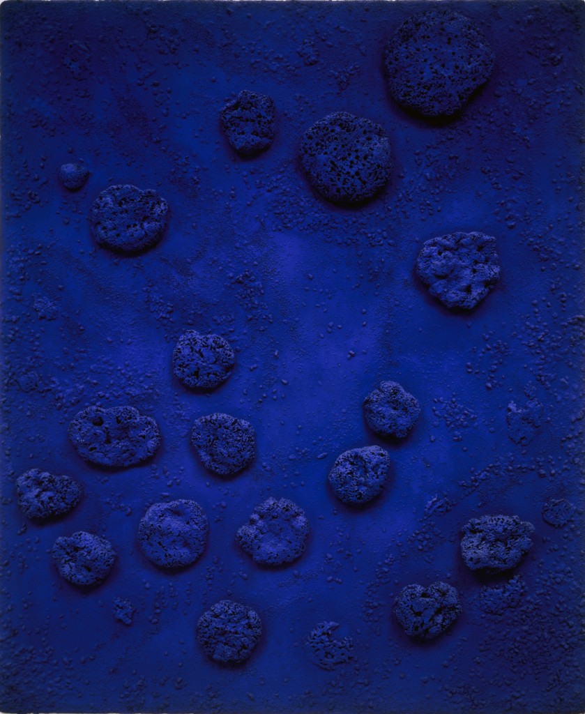 Yves Klein, RE 1 (Rélief Éponge Bleu), 1958, Heidi Horton Collection. Courtesy of Heidi Horten Collection.