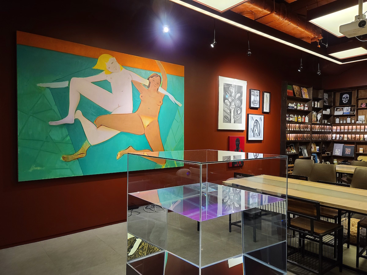 Artworks by Ann Veronica Janssens, Sofia Mitsola, and others. Courtesy of Lee Soyoung.