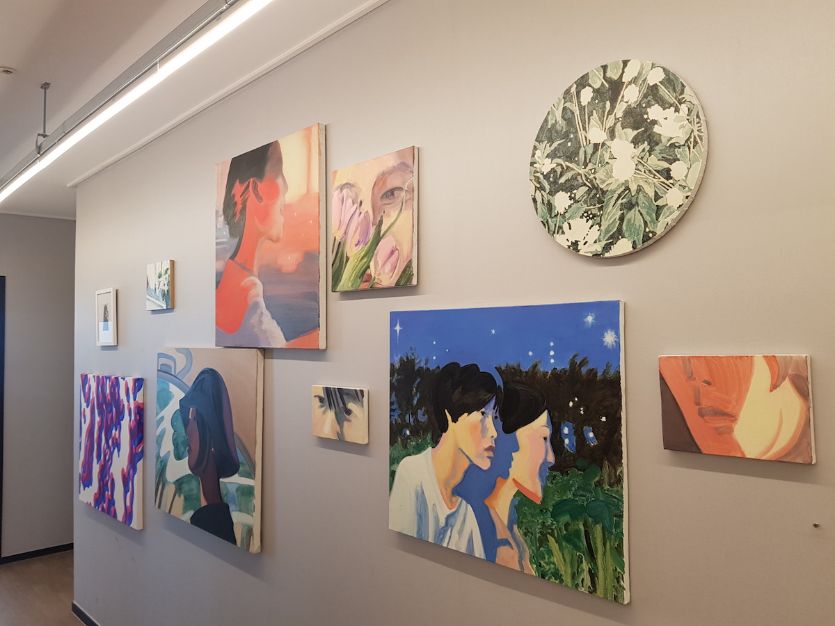 Artworks by Sun Choi, Yiji Jeong, Song Su Min, and Klara Kristalova. Courtesy of Lee Soyoung.