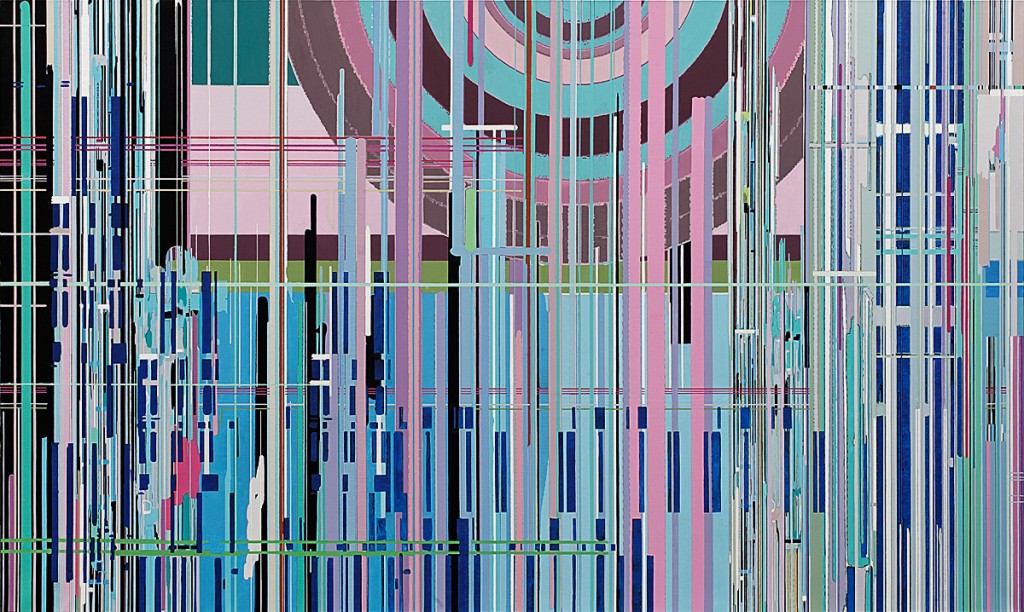 Liu Wei, Purple Air 2012 No.1 [紫气2012 No. 1], 2011, Oil on canvas, 300x180cm. Courtesy of David Chau.