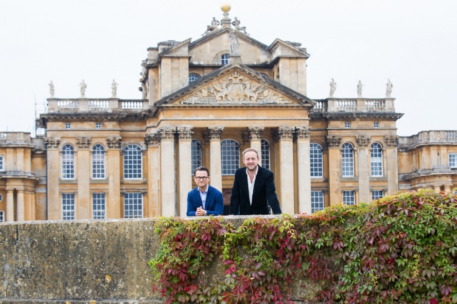 Lord Edward Spencer-Churchill (right) and Michael Frahm. Courtesy of Blenheim Art Foundation.