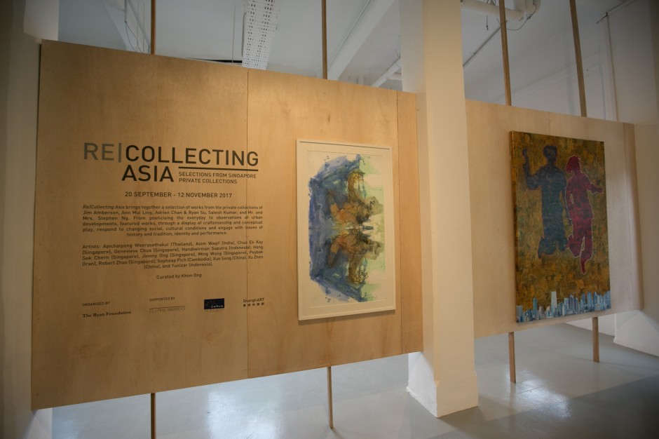 Installation view of Re|Collecting Asia: Selections from Singapore Private Collections exhibition (2017). Gillman Barracks, Singapore. Courtesy of The Ryan Foundation.