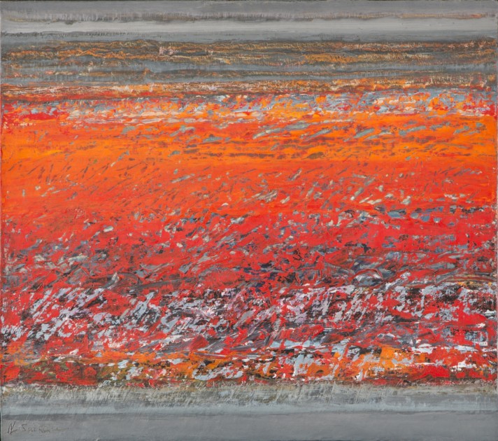 Nadia Saikali, Magma, oil on canvas, 2007,  provenance: Galerie Claude Lemand. Courtesy of Abraham Karabajakian.