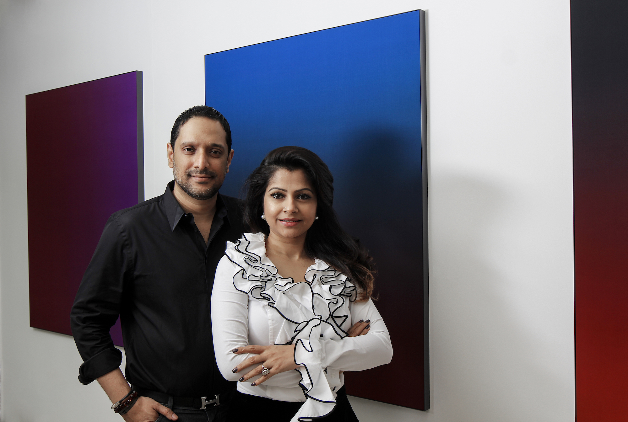 Nadia and Rajeeb Samdani. Photo: Noor Photoface. Courtesy of the Samdani Art Foundation.