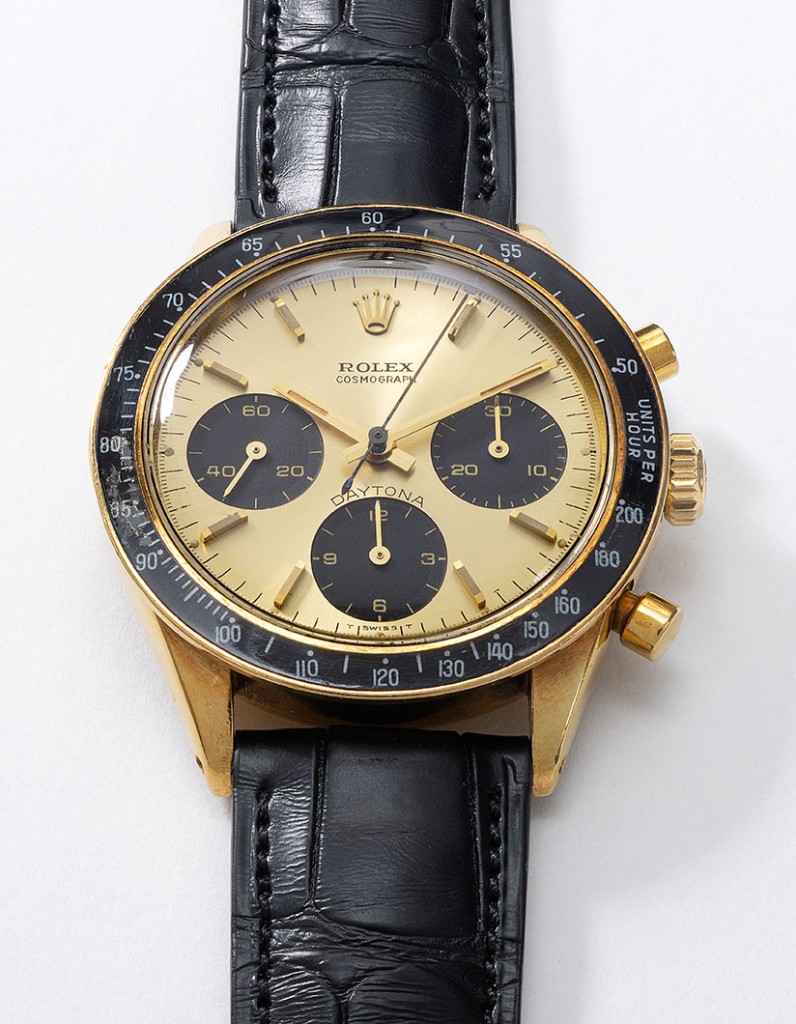 Rolex, Cosmograph Daytona ref. 6241, yellow gold chronograph wristwatch with champagne dial, circa 1969