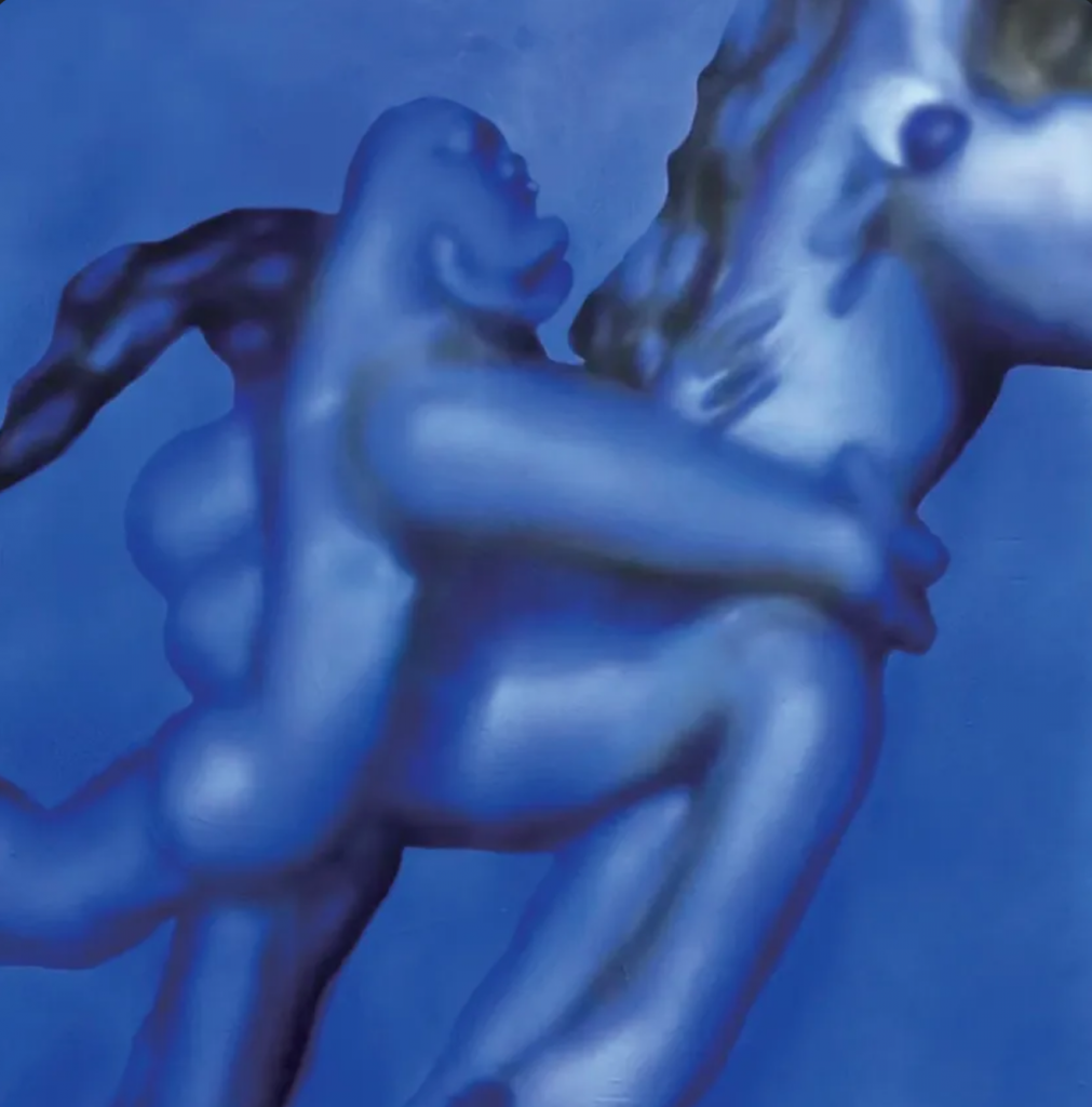 Austin Lee Blue Horse, 2019 acrylic fabric 132 x 132 cm