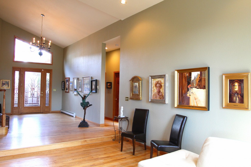 Shannon Robinson Art Collection Foyer and Living Room, courtesy of Shannon Robinson