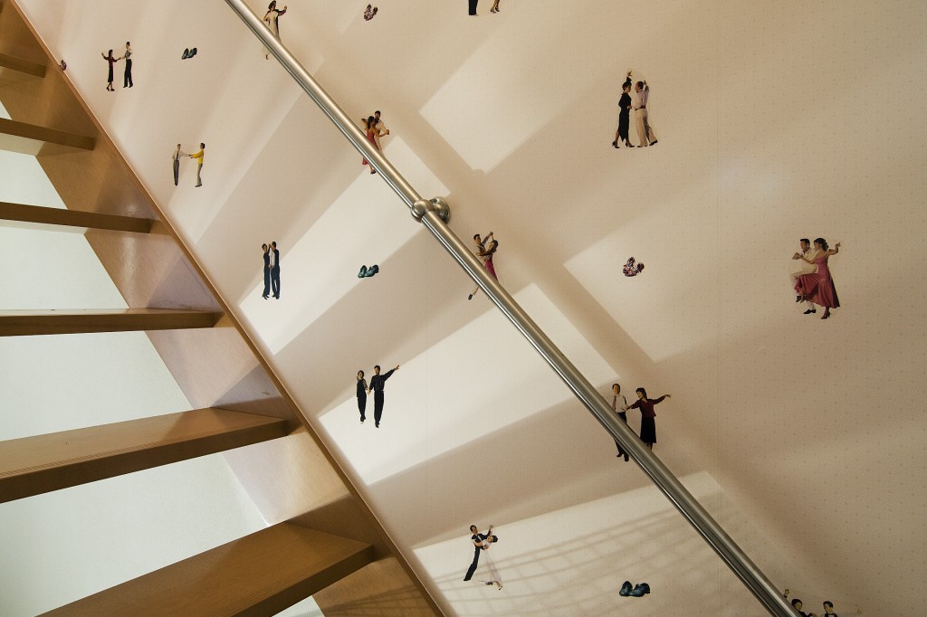 Staircase in Daisuke Miyatsu's house. "Borame Dance Hall", ©Jung Yeondoo. Courtesy of the artist and , Gallery Koyanagi, Tokyo  Photo by and Yousuke Takeda.