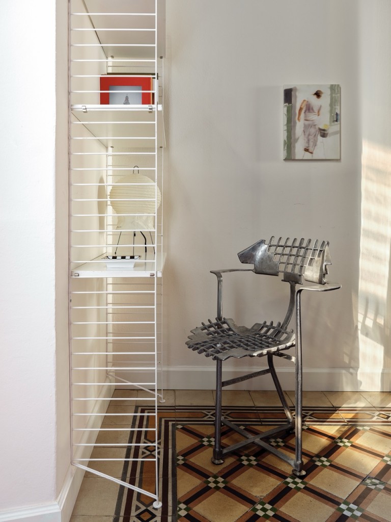 A metal chair from 1980s