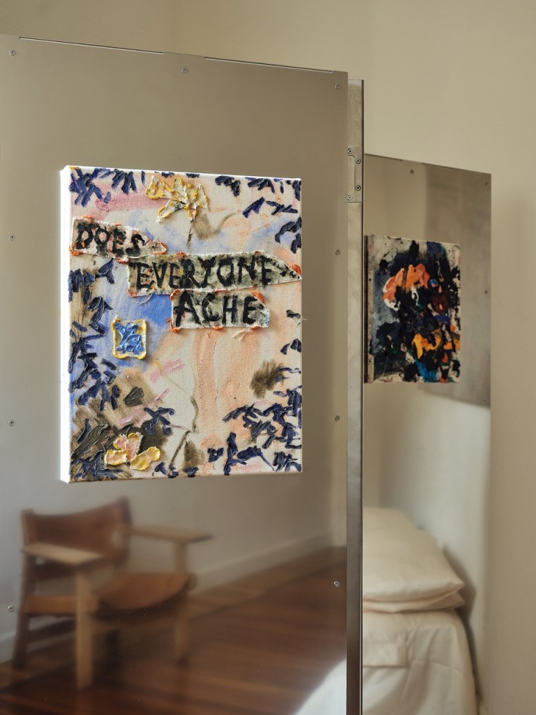 Paintings by Daisy Parris (left) and Tim Garwood.