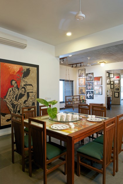 Anil's art collection at home. Courtesy of Anil Relia. 