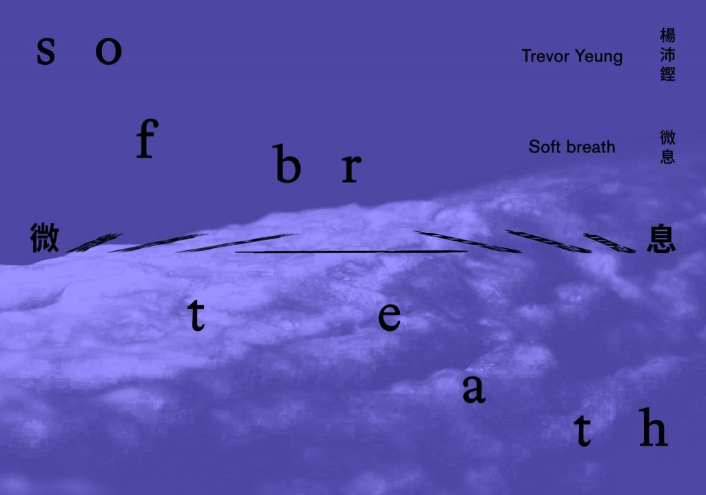 "Soft Breath," solo show by Trevor Yeung. Visual Design: Fibi Kung