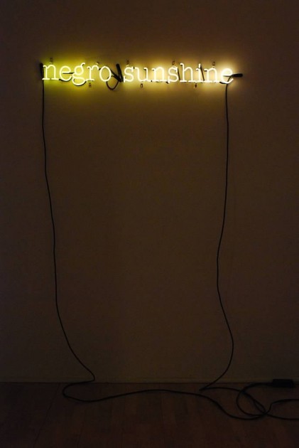 Glenn Ligon, "Negro Sunshine", 2007. Courtesy of Elliot and Kimberly Perry Collection.