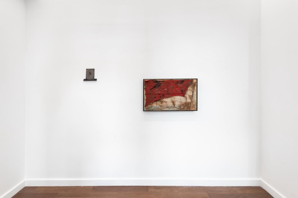 Maya Gurung-Russell Campbell, Wayland House, 2025 (left), and Dwayne Coleman, Study of a Shirt, 2025. Photo: Studio Adamson. Courtesy of Teaspoon Projects and the artist