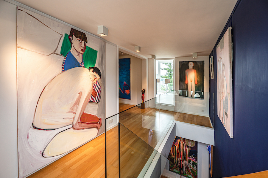 From left to right: Chantal Joffe, Katherine Bradford, Izumi Kato, Miriam Cahn, Josh Smith, Calvin Marcus. Photo: TR_ConceptnVisual. Courtesy of Evan Chow.